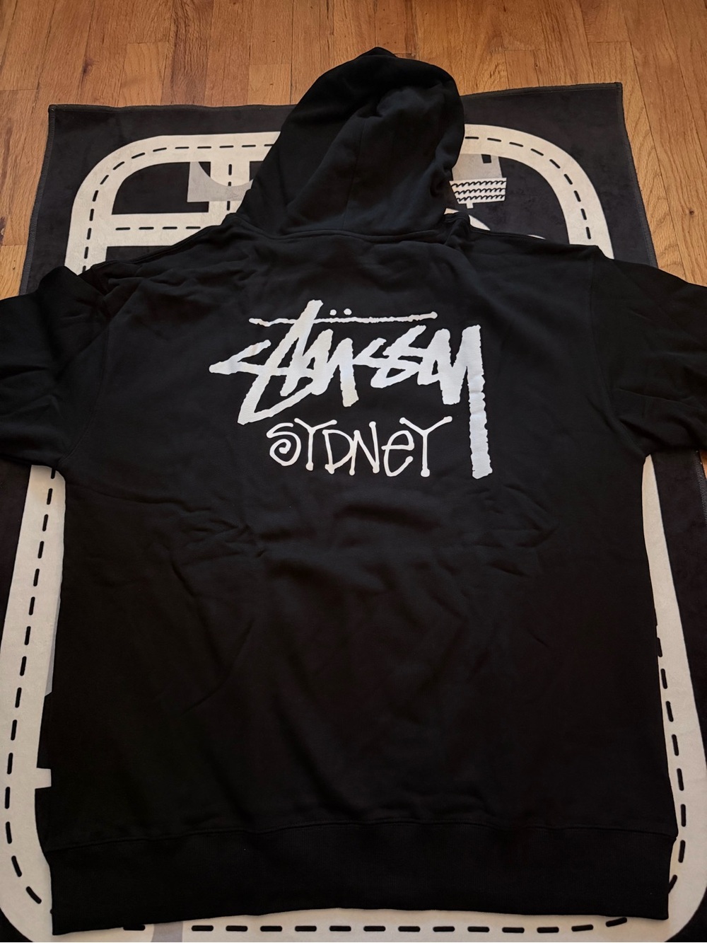 Stussy Sydney Black Men's Hoodie - Size L